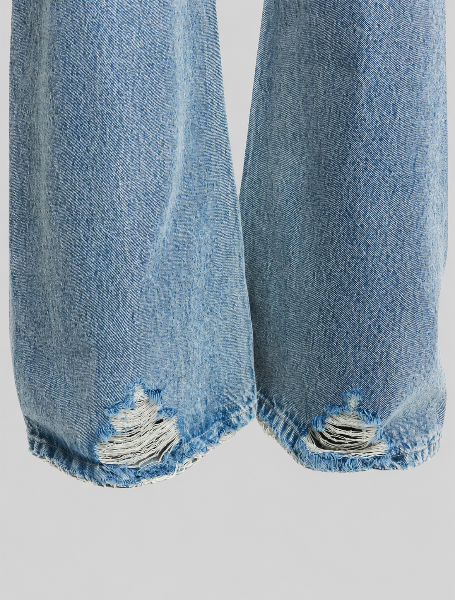 CALÇA JEANS FLARE RASGOS CINTURA BAIXA COSTURA LATERAL-3