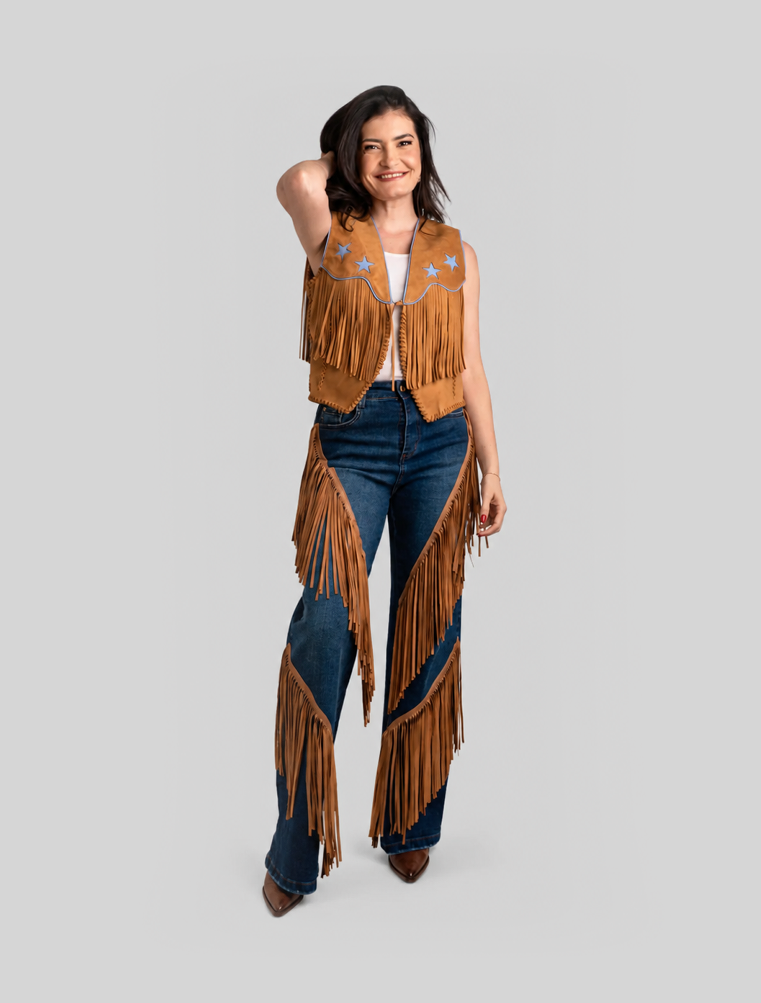 Colete GYS RANCH de Couro 2406