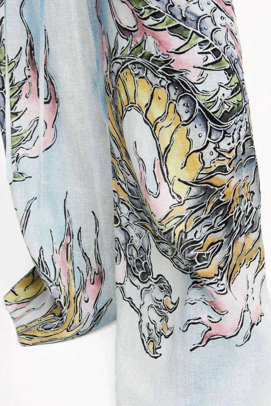 CALCA ELASTICO COS CAMBRAIA DE LINHO TATTO DRAGAO-6