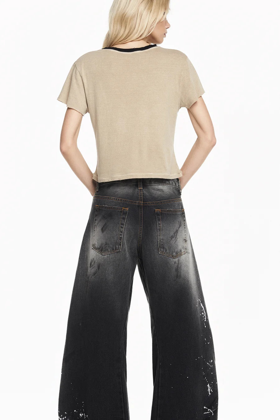 CALCA JEANS BLACK MANCHADA PERNA MONTARIA-3