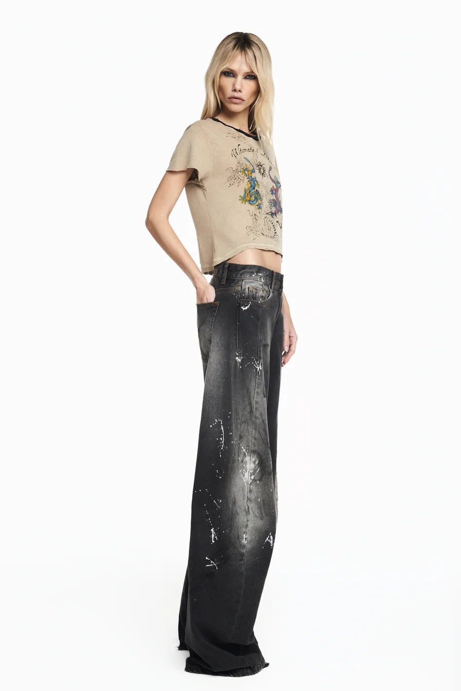 CALCA JEANS BLACK MANCHADA PERNA MONTARIA-4